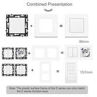 BSEED Zigbee 1/2/3/4Gang Smart Light Curtain Shutter Dimmer Switches Mechanical Buttons EU Sockets USBC DIY Parts Plastic Frames - Image 2