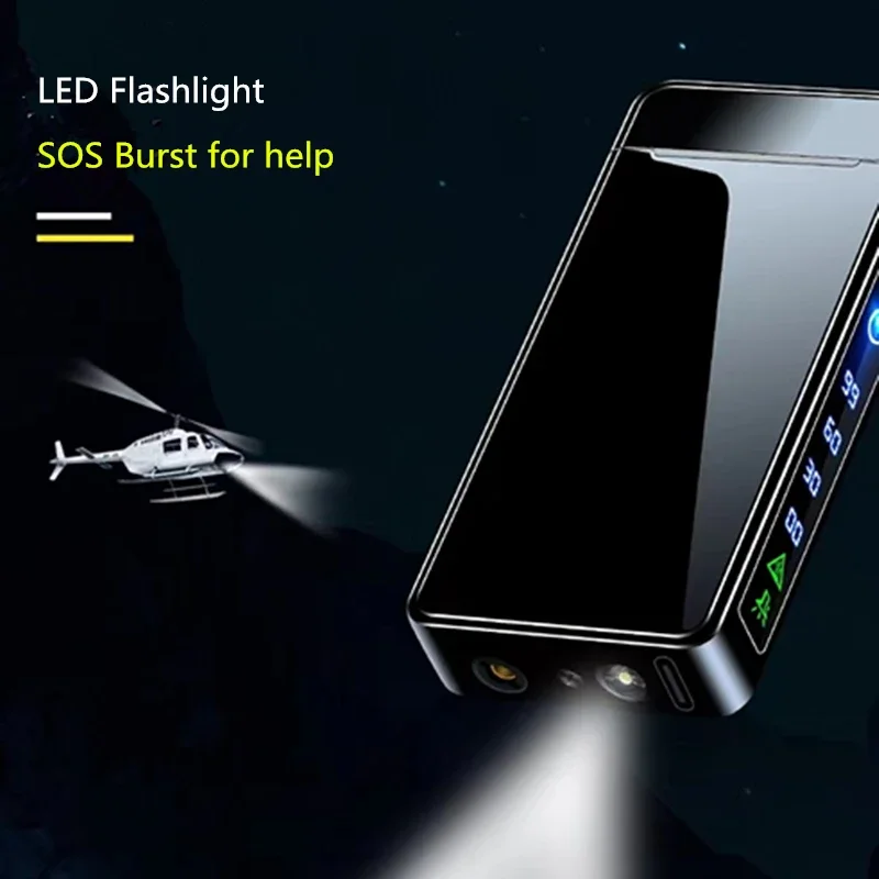 Butane gas lighter,cigarette lighter USB Torch Lighter Metal Windproof Electric Gas Butane Lighter Rechargeable Cigar Accessories Men's Gift Smonker
