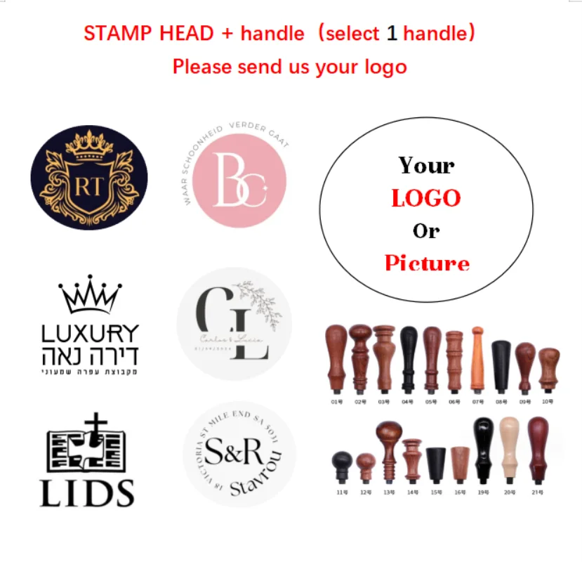 

Customize Stamp logo Personalized Sealing Wax Sealing Stamp Wedding Invitation Customize many sizes Family/Corporate seal
