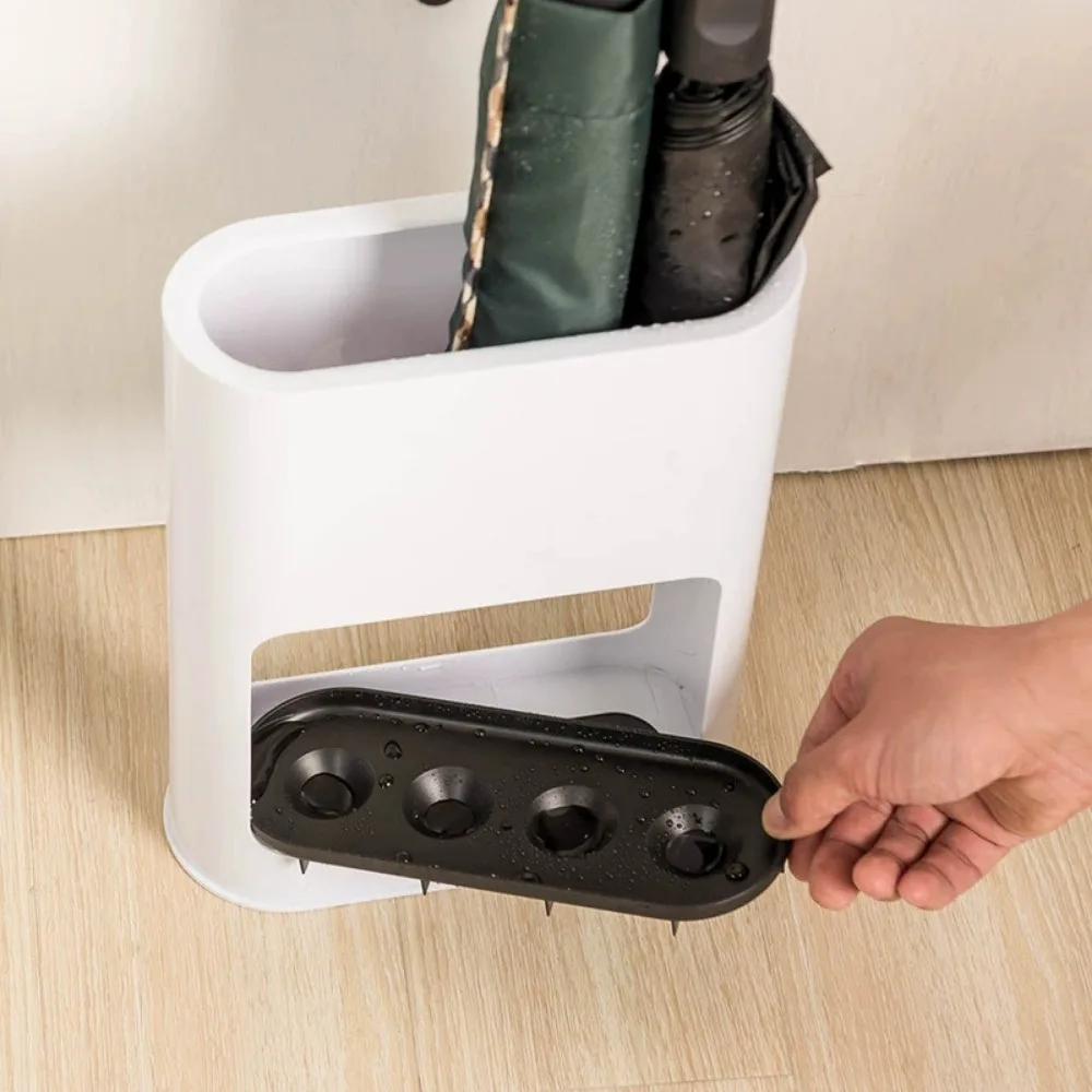 Umbrella Stand Umbrella Storage Organizer with Bottom Non Slip Cushion Creative Umbrellas Bucket with 4 Holes Home Accessories