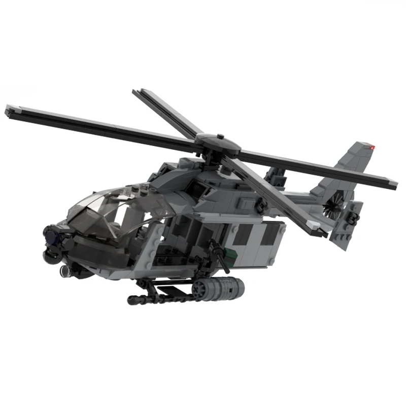 

NEW 572PCS WW2 Military MOC UH-72 Dakota Helicopter Model DIY creative ideas high-tech Children Toy Gift Fighter Plane Blocks