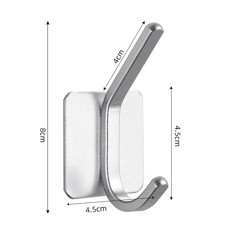 Multipurpose Adhesive Wall Hook Organizer for Home and Bathroom Use