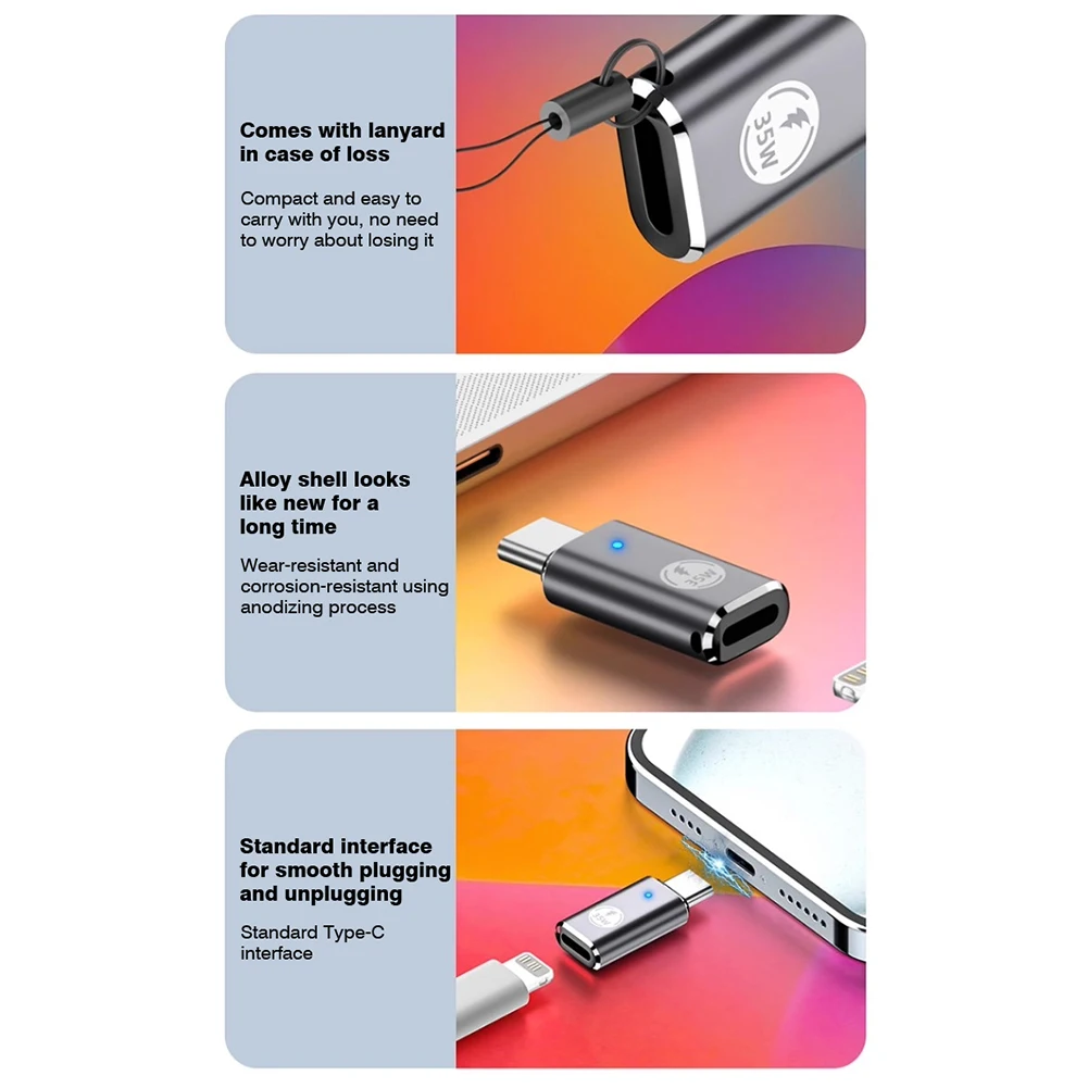 Lightning to USB C Adapter OTG Connector for iPhone 15 iOS Lightning Female to Type c male Converter Charging Adaptor
