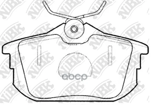 Колодки тормозные задние MITSUBISHI COLT / SMART FORFOUR VOLVO S40 V40 NIBK арт. PN3593 | Автомобили и