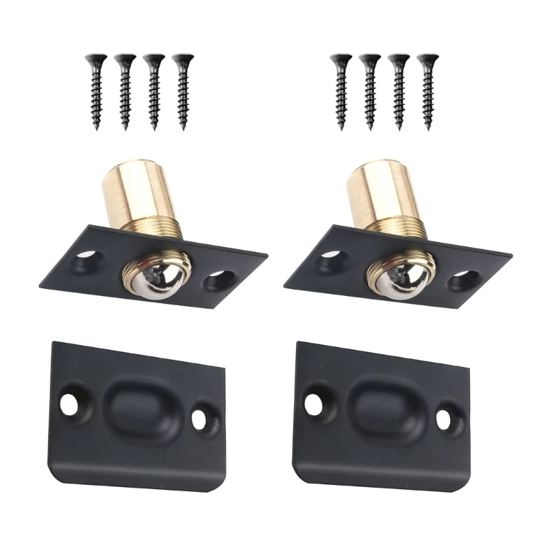 Y1UB 2Piece Closing Door Accessory for Interior Door Closet Ball Bearings