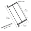 Folding Portable Coping Frame Aluminum Alloy Handsaws Cutting Woodworking in Camping Backpacking 6