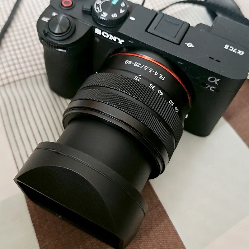 Sony FE 28-60mm F/4-5.6 レンズ SEL2860 メタルスクエアレンズフード