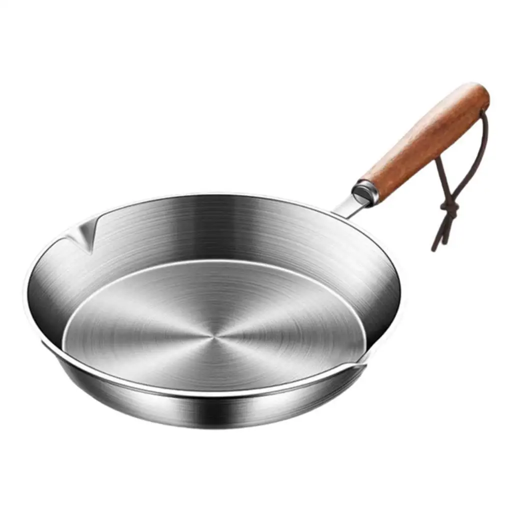 Mini Frying Pan, Porridge Pan, 16cm Round Crepe Maker, Wok for Induction Cooker,