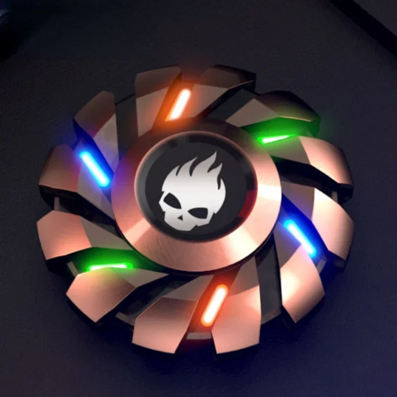 Luminous Mini Fidget Spinner Metal Relieve Stress Relief Toy EDC Hand Spinning Top Rotating Tip Antistresse Lure Cool Things