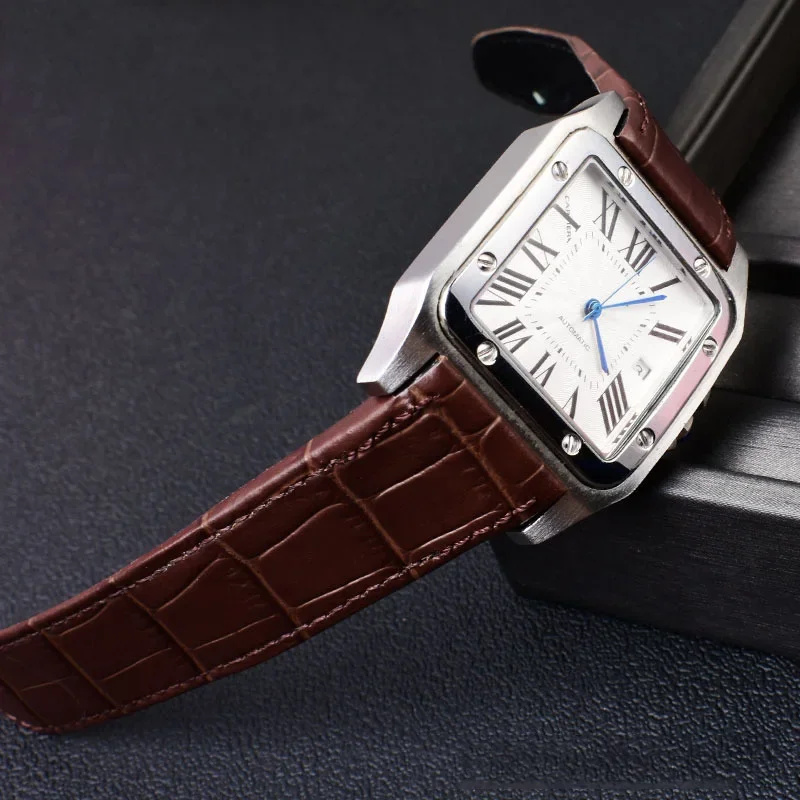 Premium Leather Watch Strap with Folding Buckle - Available in 20mm and 23mm