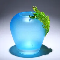 Beautiful Rice Grain Crystal Vase Luxury Home Decorative Table Pot Colored Glaze Flower Container Safe Brilliant Women Gift 2