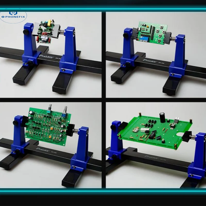 SN-390 360&deg; Rotation PCB Circuit Motherboard Soldering Holder Metal Fixture for Phone PC Diy Repair Assembly Stand Camp Tool