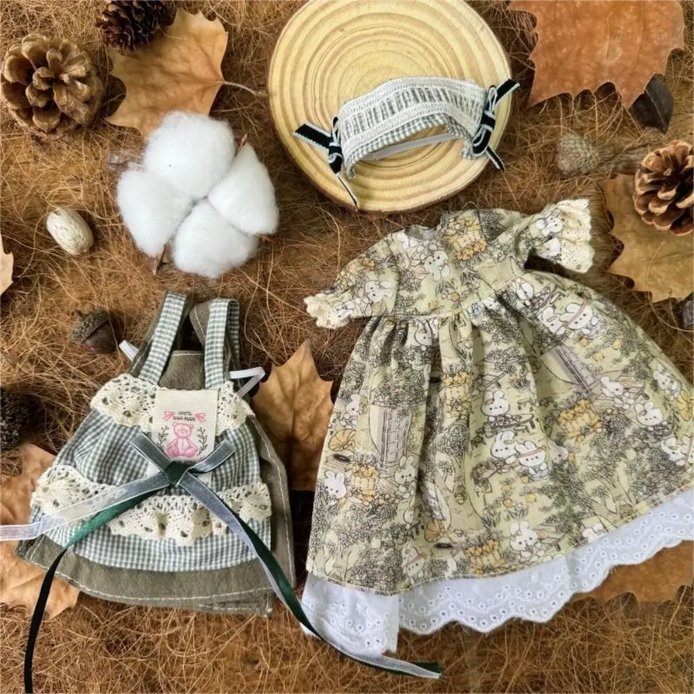 Casual Wears Doll Elegant Dresses Party Clothes Humanoid Doll 30cm Doll Clothes Dress Up Cotton Cloth Doll Princess Skirt