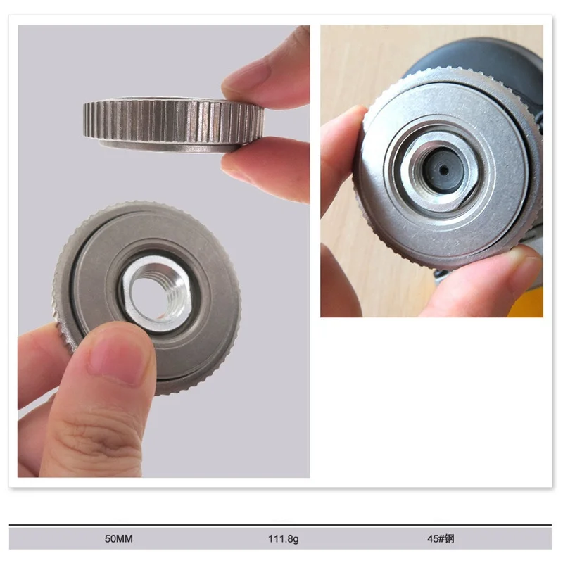 Angle Grinder M14 Thread Inner Outer Flange Nut Set Quick Release Locking Nut Replace