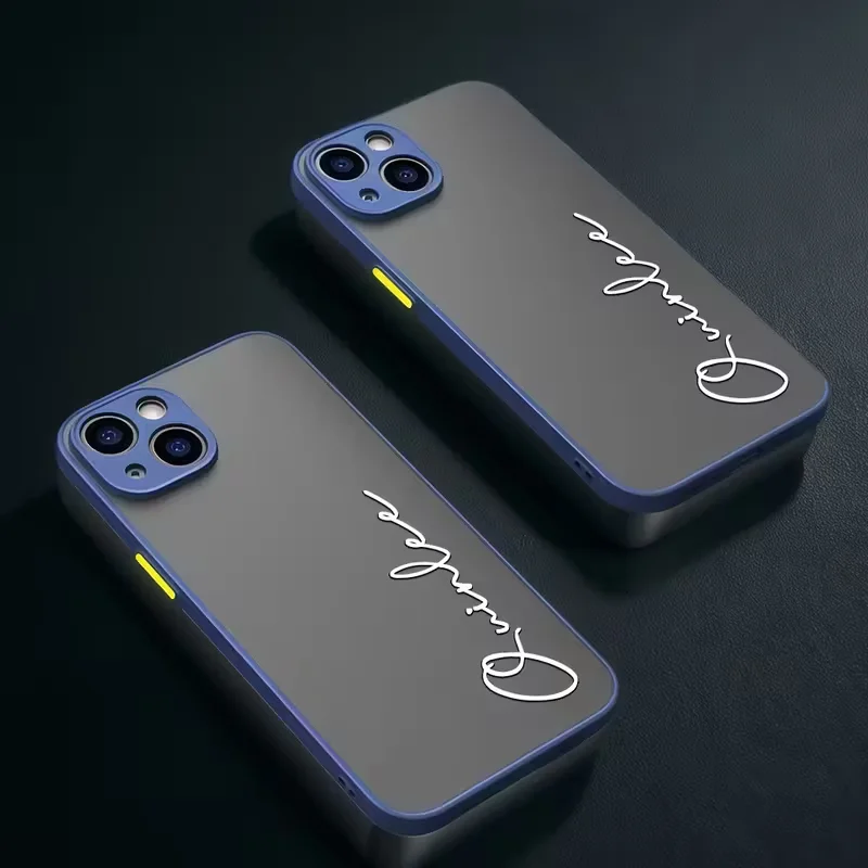 Personalized Customized Name Color Blocking Ultra-thin TPU Phone Case for thumbnail 6