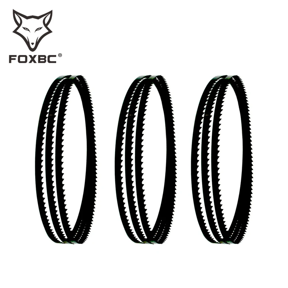 FOXBC 2240x6.35x0.35mm Bandsaw Blade 4 6 10 14 TPI 1400mm Carbon Band Saw Blades for METABO BAS317 BAS 317 3pcs