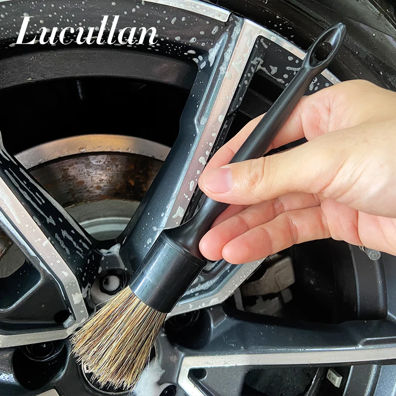 Lucullan Super Dense Natural Boar's Hair Premium Cleaning Brushes For Small  Spaces,Engine Bays,Exterior Detailing - AliExpress