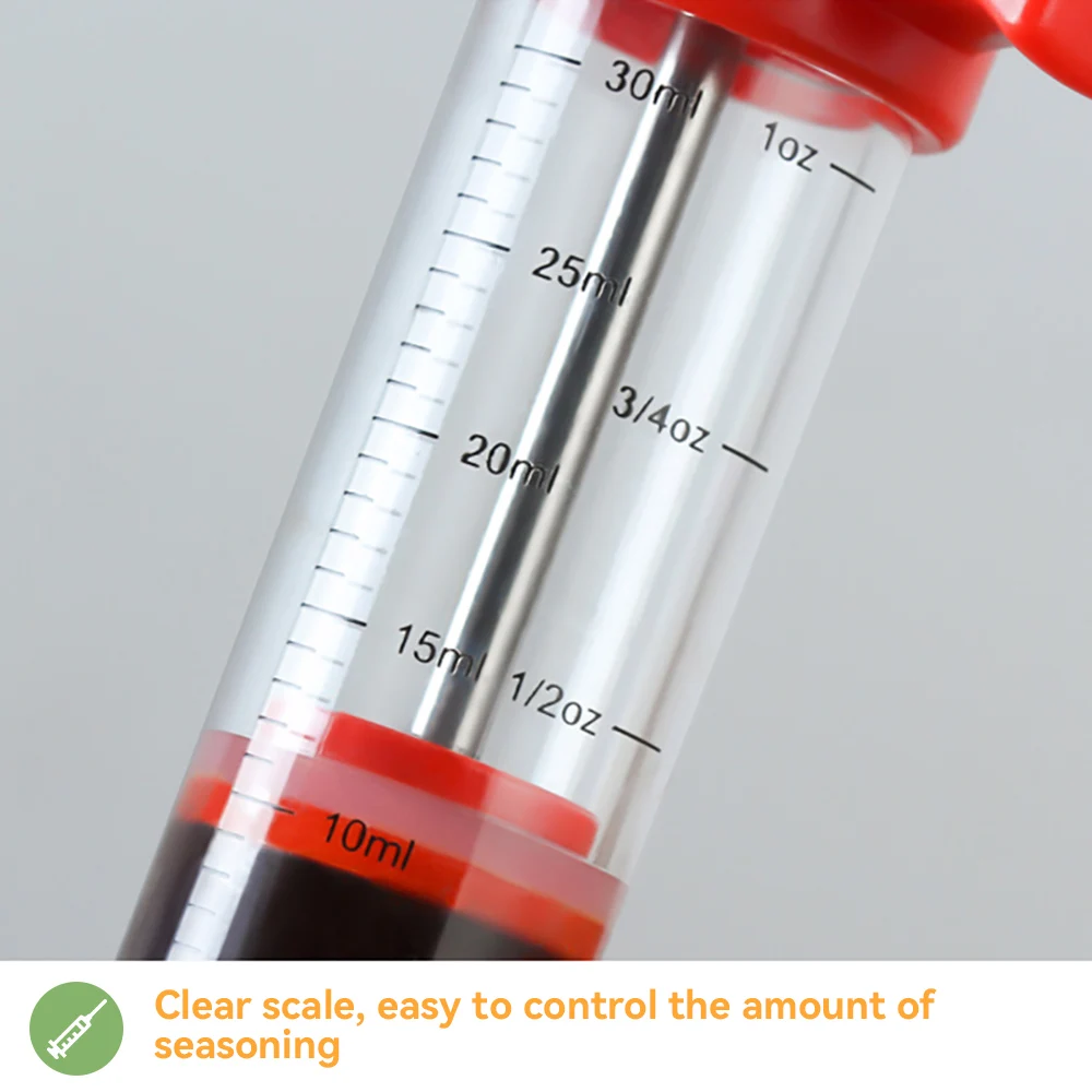 Meat Injector Syringe meat injector syringe with 2/3 Stainless Steel Needles Marinade Flavor Injector for BBQ Grill Turkey Kit Kitchen Tools