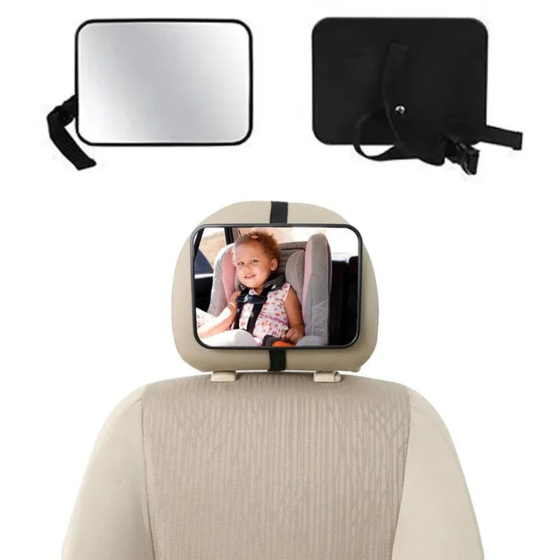 Car rearview mirror Car baby mirror Baby Mirror Rear View Mirror Belt Rear Facing Mirrors For Auto Safety Driving Kids Baby Monitor Car Seat Headrest