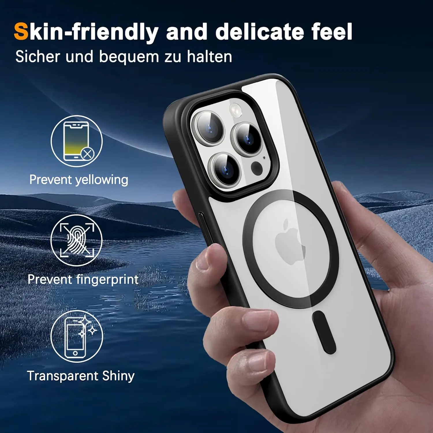 Ultra Clear Anti-Yellowing MagSafe Compatible iPhone Protective Case
