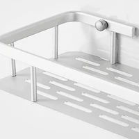 Aluminium Storage Rack Bathroom Shower Bath Holder For Shampoos Shower Gel Kitchen Home Balcony Shelf Hanging Rack Hook 2