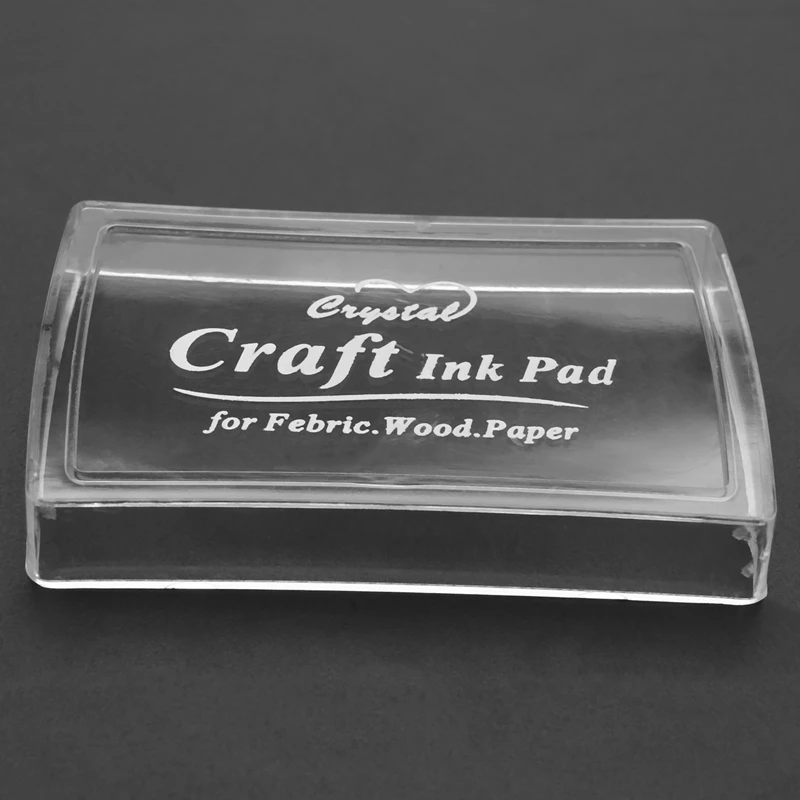 5X Black Ink Pad Inkpad Rubber Stamp Finger Print Craft Non-Toxic Baby Safe