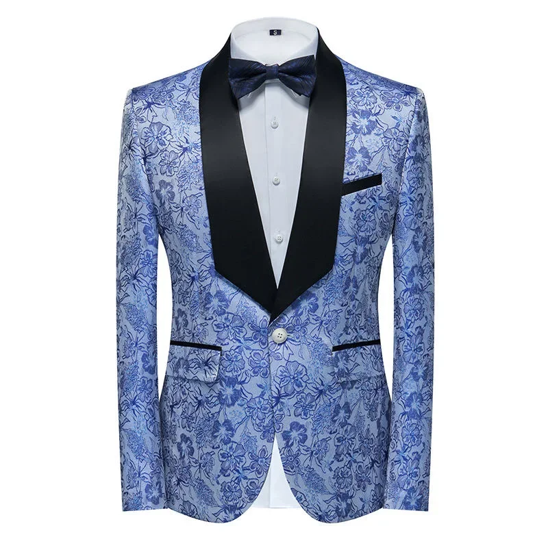 O383Performance clothing business casual suit jacket DJ clothing studio suit trend