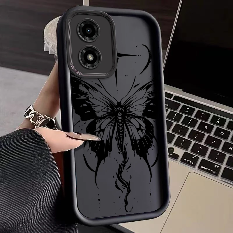 G04 Schwarzer Schmetterling Neue Sky Eye Handyhülle für Motorola G04 G54 G53 G52 G34 G23 G35 G85 G22 G20 G30 G24 G84 G14 G72 G64 Abdeckung