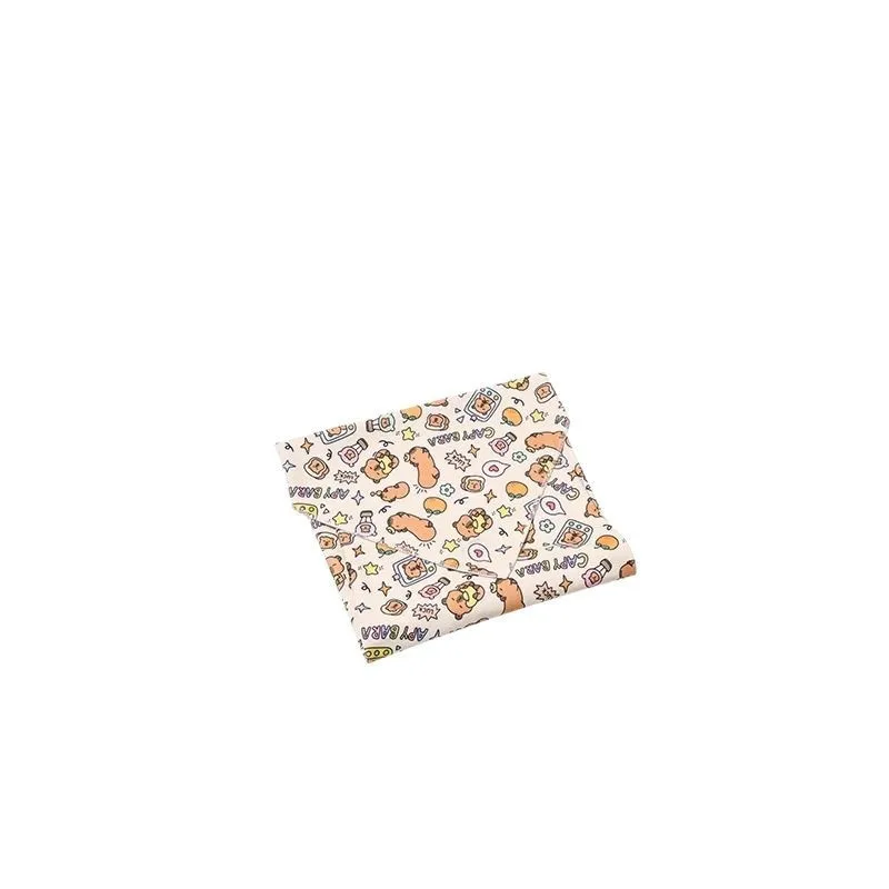 Magic Cloth 100-fold Cloth P Man Folding Cosmetic Bag Camera Wrap Cat Bag Cute Print Lazy Person 100-sticker Self-adhesive Bag