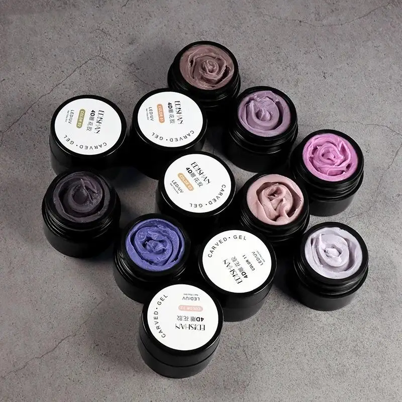 Colla per Intaglio Unghie, Colla per Modellazione Tridimensionale, Colla per Unghie Fototerapica, Argilla UV per Modellazione, Strumenti per Nail Art - immagine 5