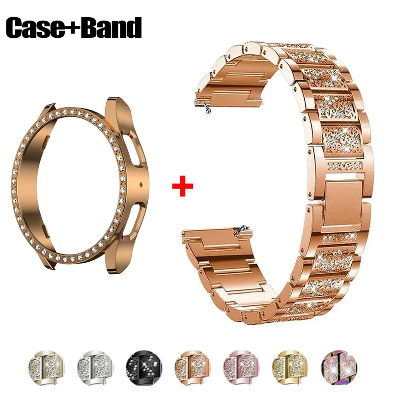 Stainless Steel Diamond Bracelet with Protective Bumper Case