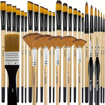 28/32pc Artist Paint Brush Set 1
