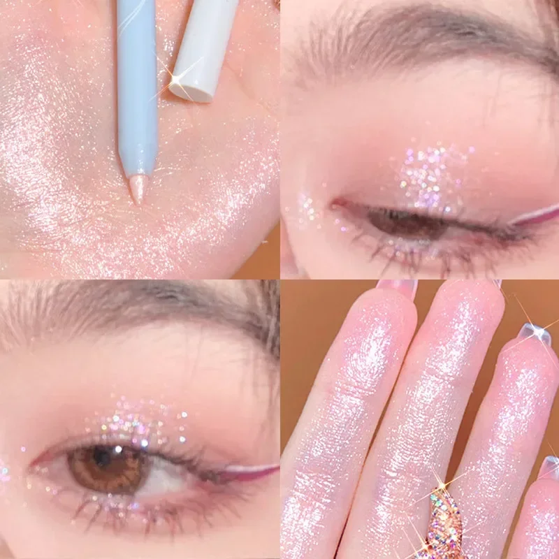 Starry Sky Pearlescent Eyeshadow Pen Shimmer Soft Touch Matte Lying Silkworm Eye Liner Long Lasting Glitter Eye Shadow Cosmetics
