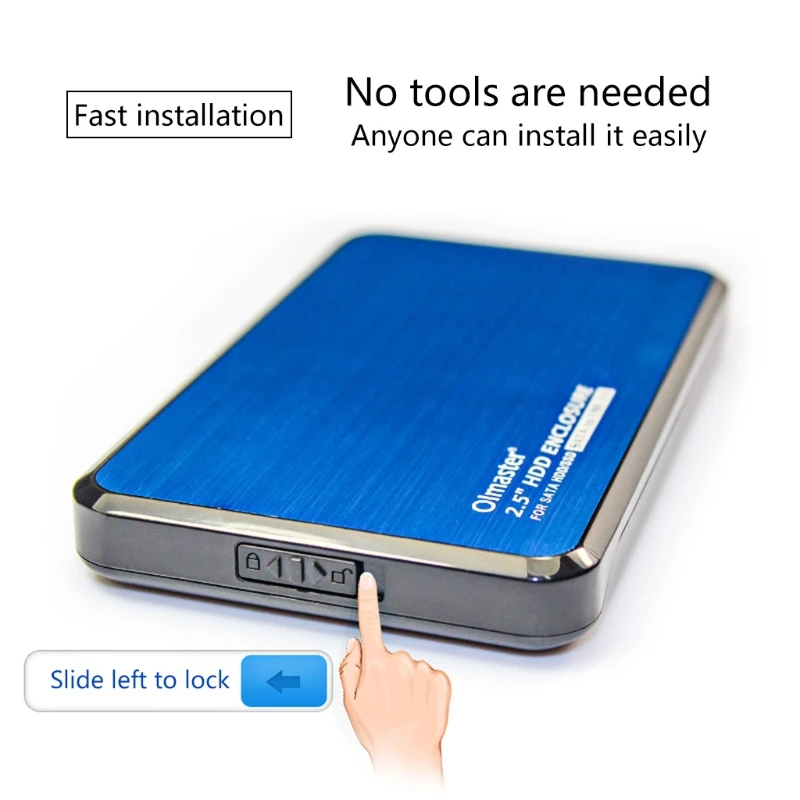 Olmaster EB-2506U3 2.5 8 ׶Ʈ ܺ ϵ ̺ Ŭ usb 3.0 HDD 丮 ̽  PC Ʈ
