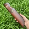 29.9 cm Fixed Blade Knife Scabbard Embossed Cowhide Cover Leather Sheath  Camping Knife Case Hunting Holsters with Belt Buckle 3