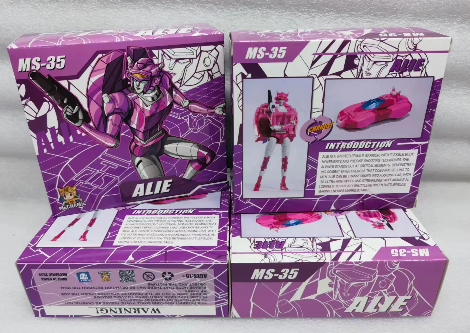 Dr.wu-ボックス付きミニアクションフィギュア,elita one,ms35,alie