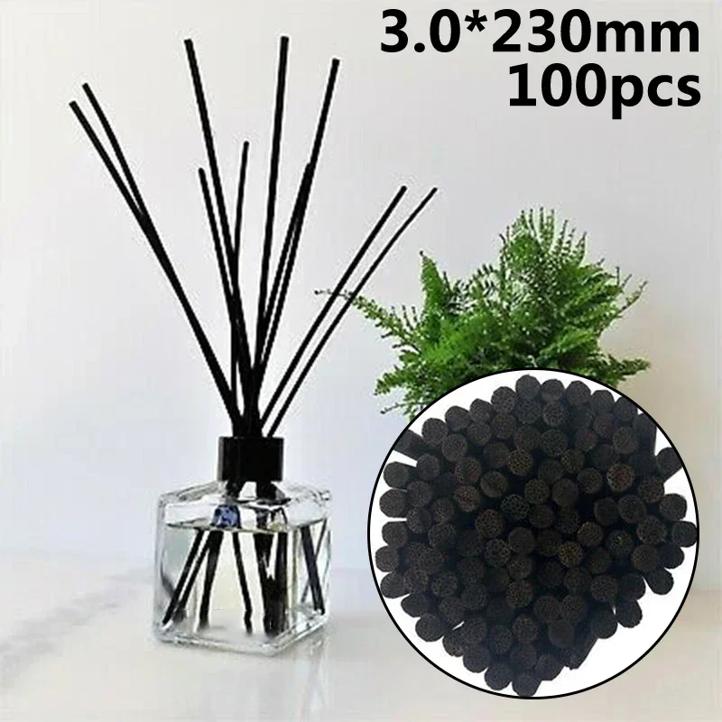 100pcs Natural Rattan Reed Fragrance Diffuser Aroma Replacement Sticks 3.0x230mm Flavoring For Home Spa Decoration Home Decor reed diffuser stick aroma diffuser sticks fragrance diffuser refill stick