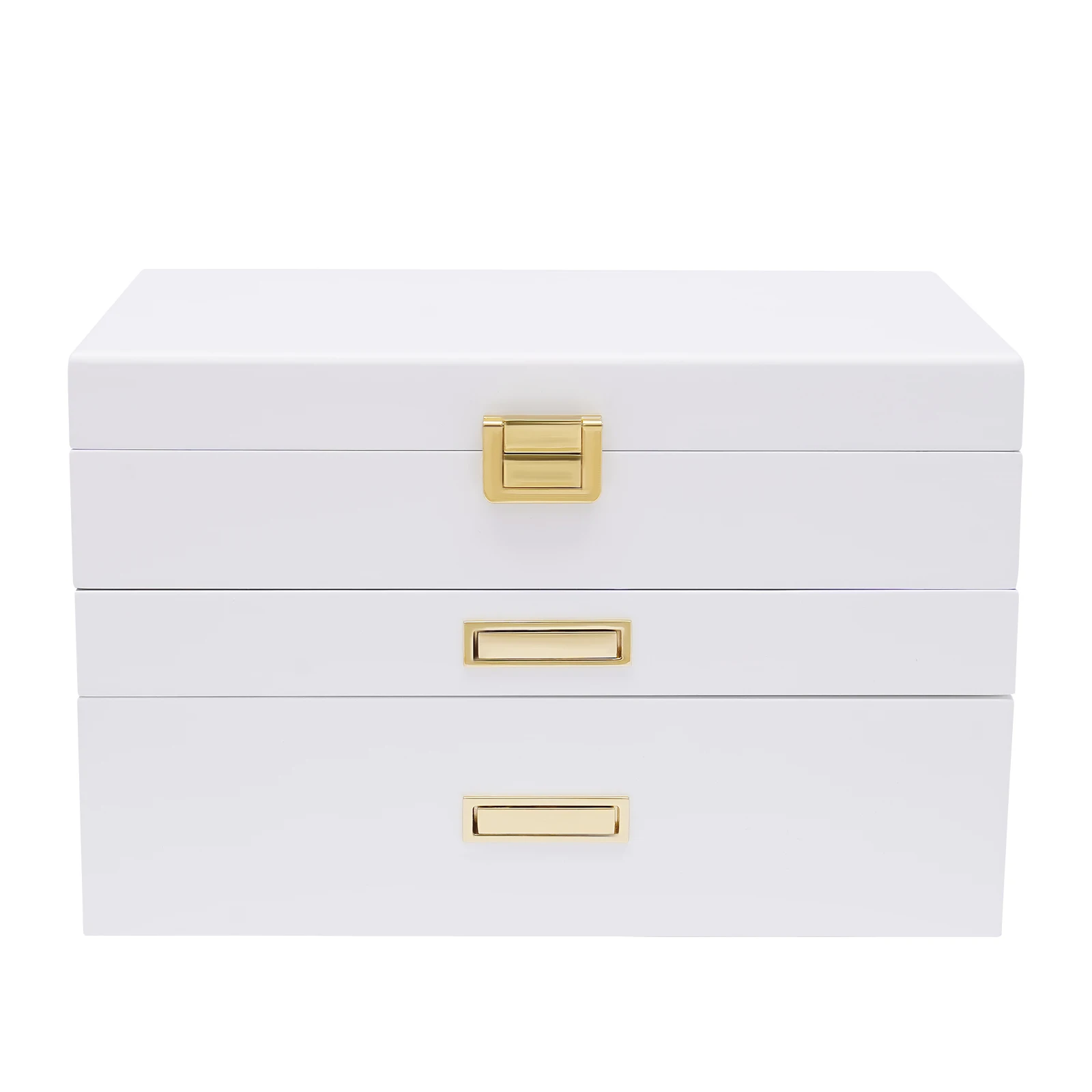 Portagioie grande, con 3 livelli, organizzatore visivo, trasparente