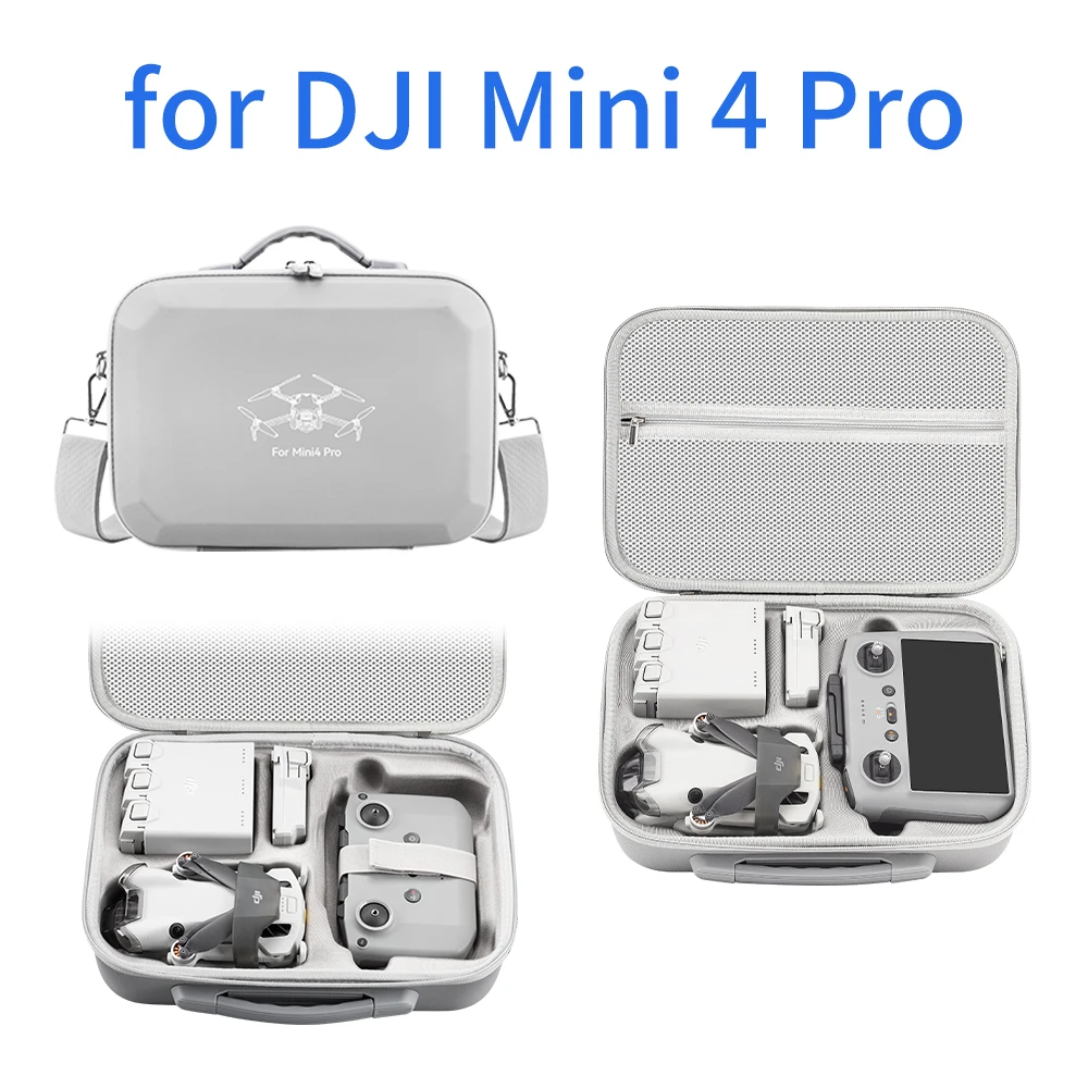 

Shoulder Bag for DJI Mini 4 Pro Storage Case Drones Accessories Handbag Mini 4 Pro RC 2/RC-N2 Controler Hardshell Carrying Box