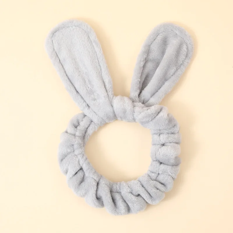 토끼 귀 모양의 수면용 곱슬머리 밴드 플란넬 미니멀리스트 고급 무열 롱 숏 헤어 헤어 손상 없이 컬링 도구