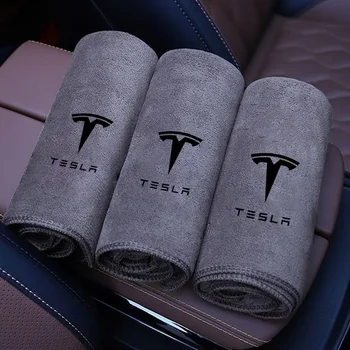 High Quality Microfiber Car Wash Towel Drying Cloth Cleaning Towel for Tesla Model 3 Model Y Model S X SpaceX Cybertruck Juguete 1