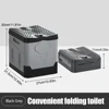 Car Toilet Bucket Trash Can Portable Toilet Stool for Tour Emergency Self-driving for Car Truck Camping Hiking Fishing Long Trip 6