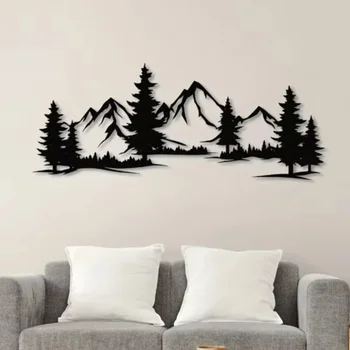 Rustic Forest Metal Wall Art 1