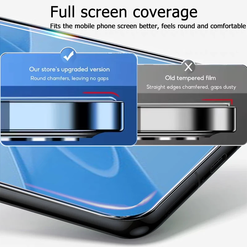 Premium Full Cover Tempered Glass Screen Protector (1-4 Pack)