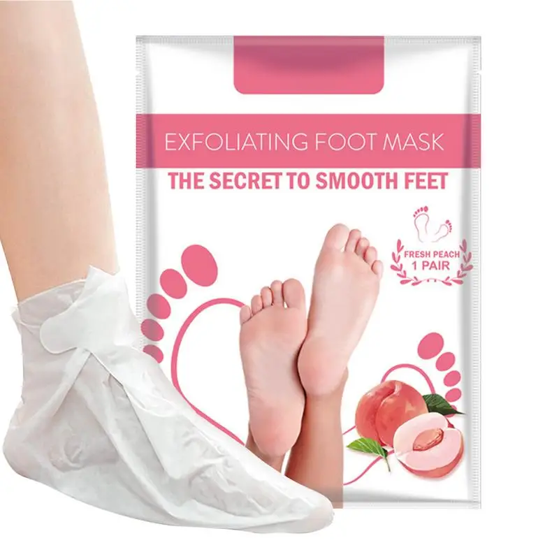 

Exfoliating Feet Mask Whitening Feet Mask Peach Lavender Hydrating Feet Patch Pedicure Peeling Dead Skin Remover Feet Mask