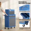 Professional 4-Drawer Rolling Tool Box with Wheels - Portable Tool Chest for Garage Mechanics, Tool Chest for Repair Shop 5