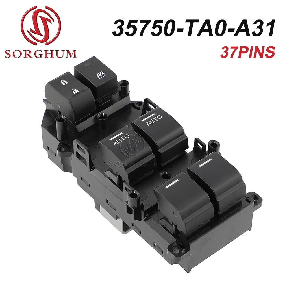 

SORGHUM Master Power Window Door Switch 35750-TA0-A31 For 2008-2012 Honda Accord EX EX-L EXL NEW LHD Side Window Switch Console