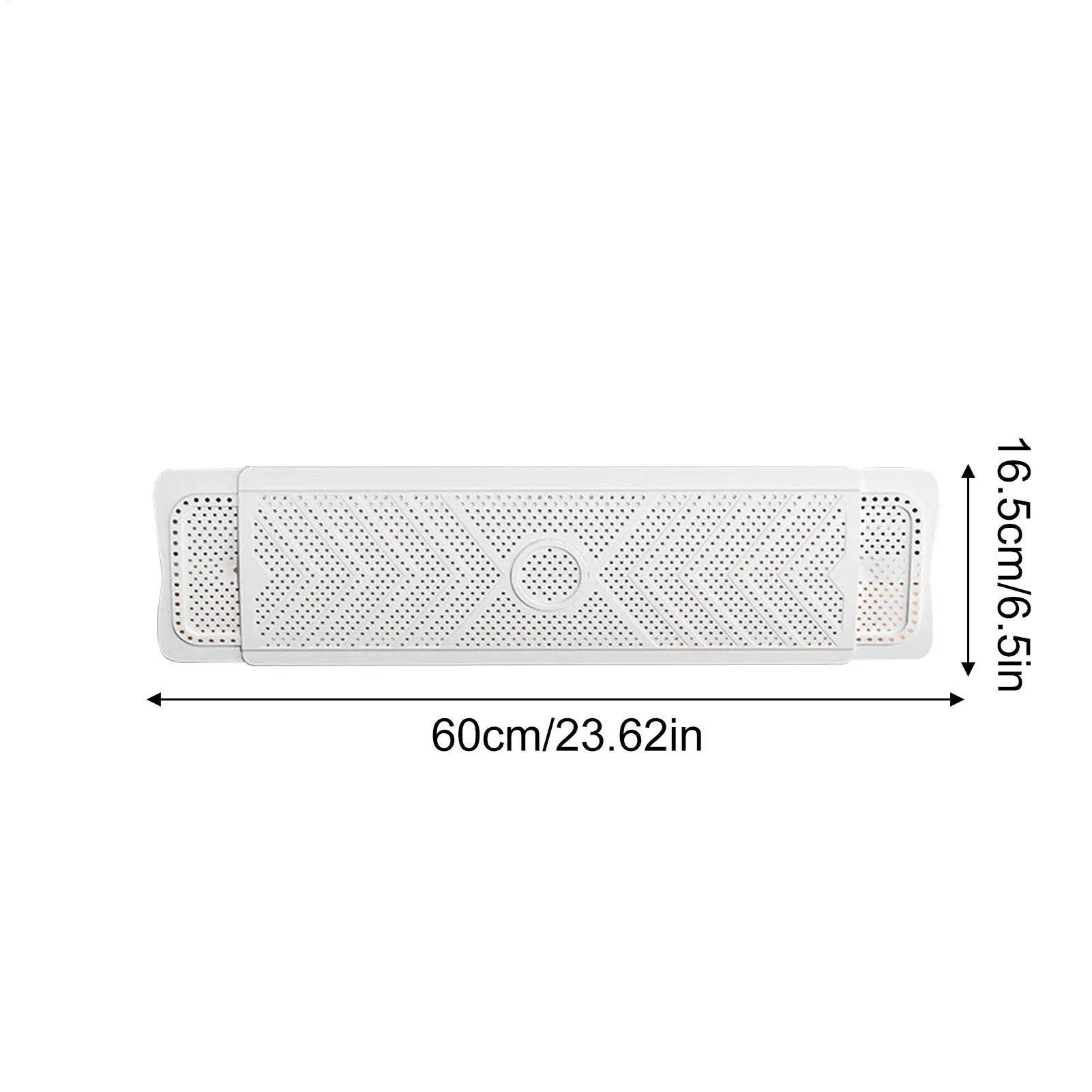 Adjustable Wall-Mounted Air Conditioner Deflector with Anti-Blow Shield