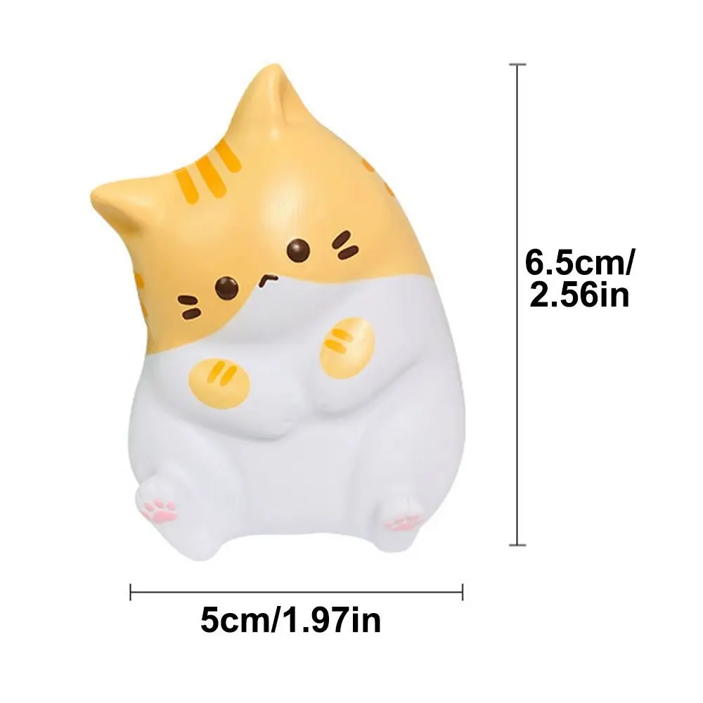 Kawaii Cartoon Cat Squeeze Toys Plushie Slow Rebound Decompression Doll Stress Release Cute Release Anxiety Toy 6