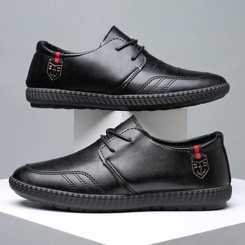2023 Men's Casual Shoes Leather Men Business Men's Oxford Shoe Breathable Men Dress Shoes Luxury Loafers Mens Light Shoe